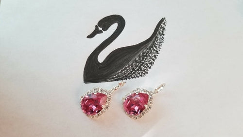 Swarovski Crystal Pear Shaped Statement Earrings, Bridal/Bridesmaid