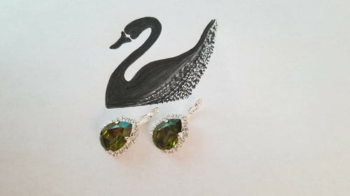 Swarovski Crystal Pear Shaped Statement Earrings, Bridal/Bridesmaid