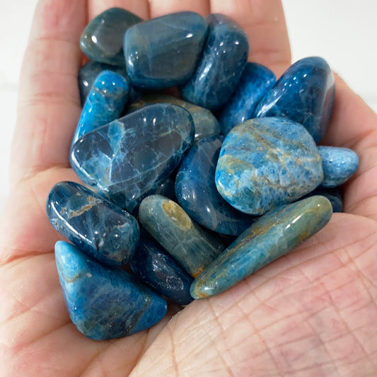 Blue Apatite Tumbled Stone