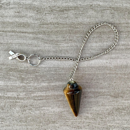 Tigers Eye Dowsing Pendulum Bracelet