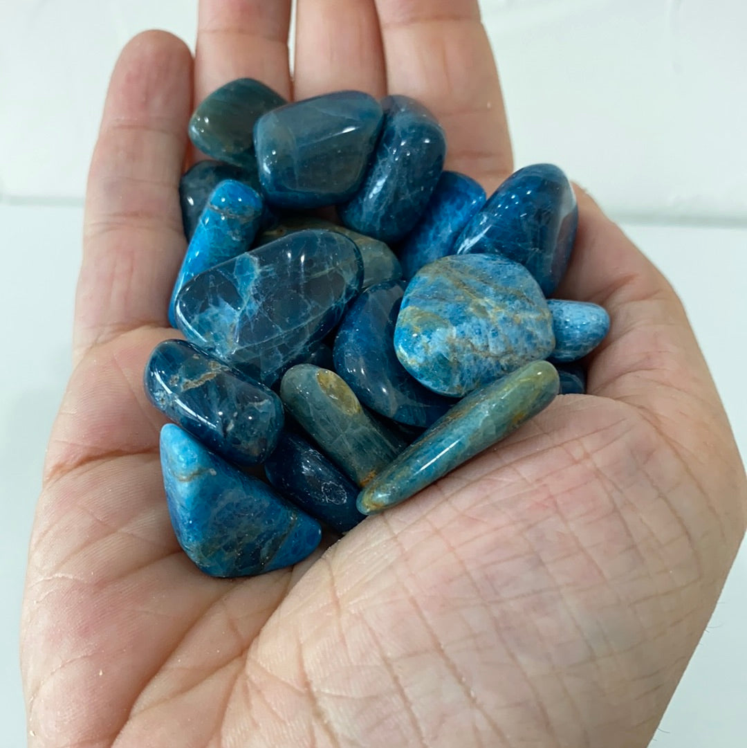 Blue Apatite Tumbled Stone