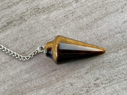 Tigers Eye Dowsing Pendulum Bracelet