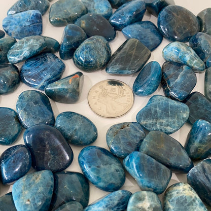Blue Apatite Tumbled Stone