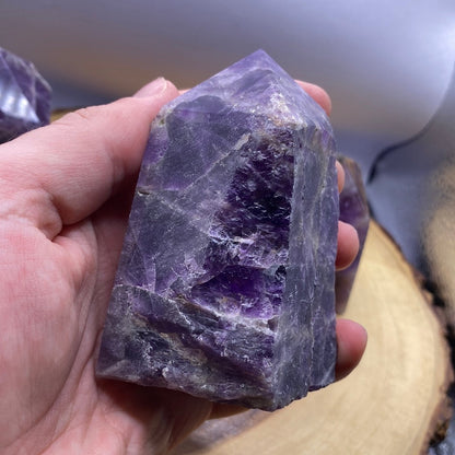 Amethyst Top Polished Point