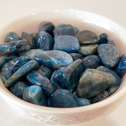 Blue Apatite Tumbled Stone
