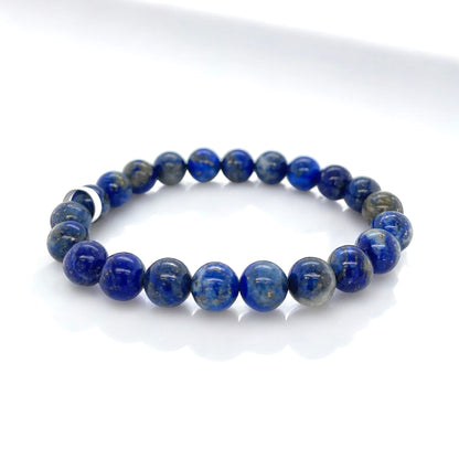 Lapis Lazuli Bracelet Stretch Fit Handmade Gemstone 8mm