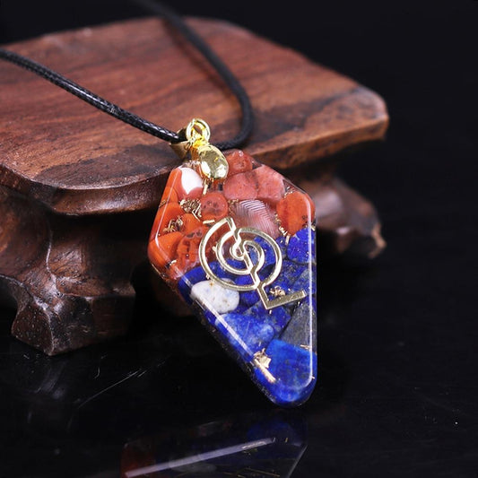 Orgonite Pendant Healing Health Crystal Necklace For Women Energy