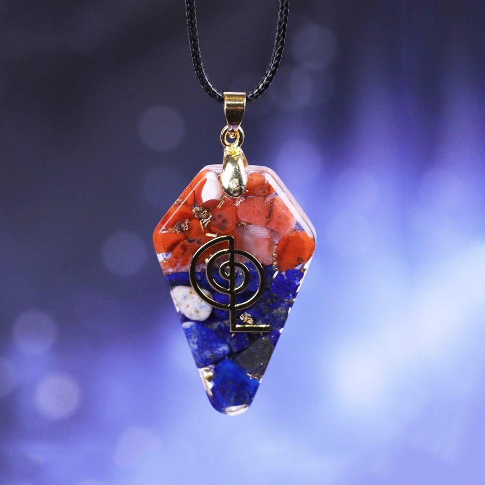 Orgonite Pendant Healing Health Crystal Necklace For Women Energy