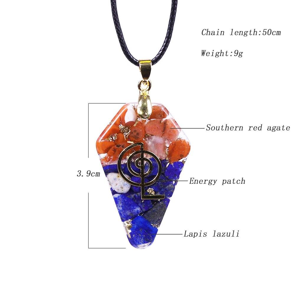 Orgonite Pendant Healing Health Crystal Necklace For Women Energy