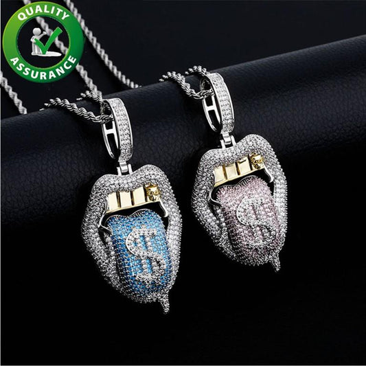 Women Mens Jewelry Iced Out Pendant Hip Hop Luxury Designer Necklace