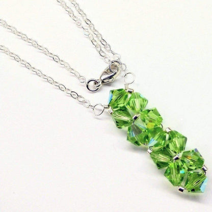 Handmade Wire Woven Crystal Rock Candy Necklace in Various Colors