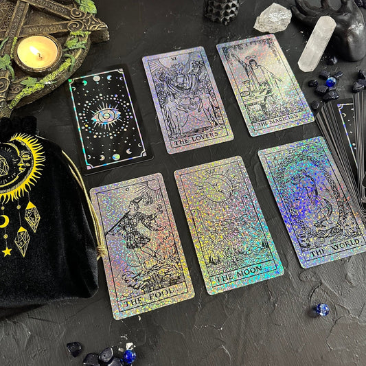 The Smith-Waite Tarot Cards Holographic Crystal Foil