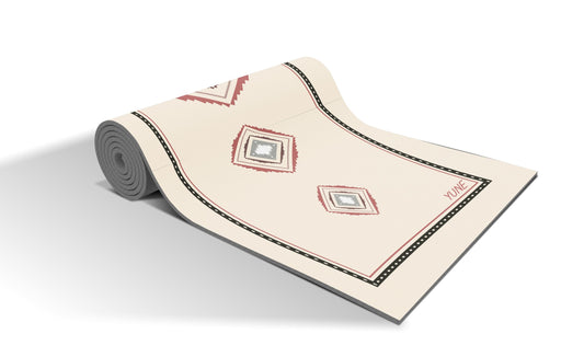 Yoga Mat | 6mm Thick | Beige| Non-Slip | Eco Friendly | Yune Yoga |